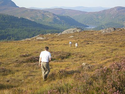 Walking back from the Lochan